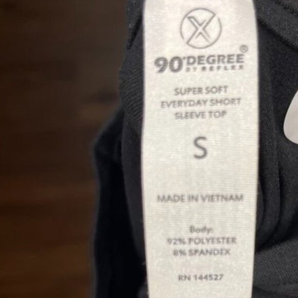 🖤 90 Degree by Reflex Super Soft Everyday Short Sleeve Top | Size S - Picture 4 of 6